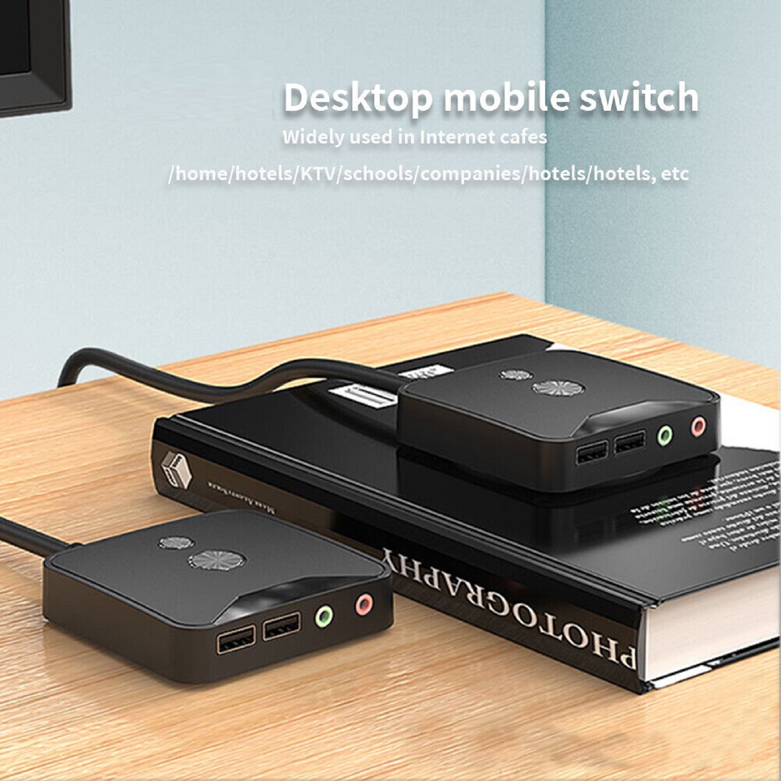 Power Switch Button W/ Extension Cord For School Company Desktop Computer Host