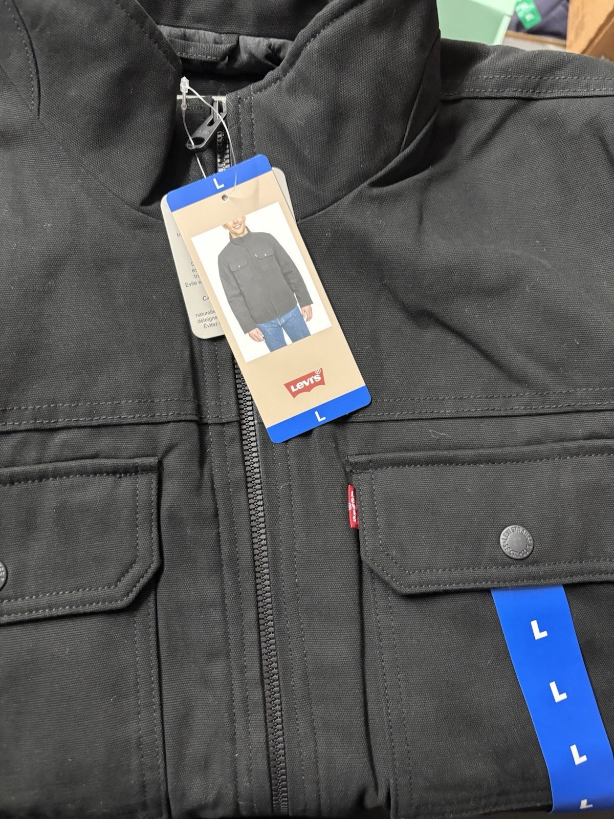 Levi's Men's Stand Collard Canvas Jacket