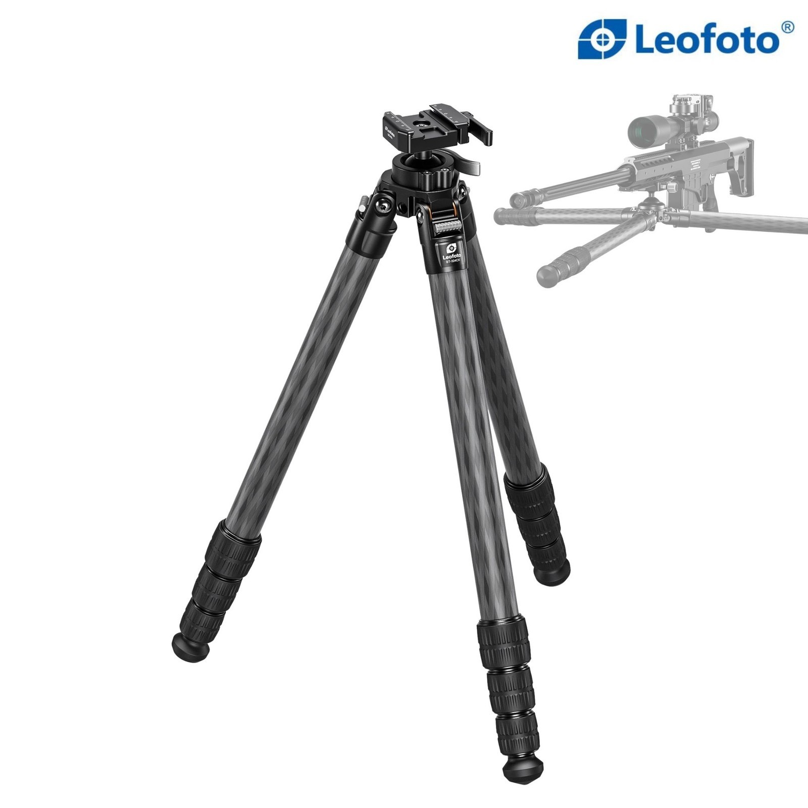 Leofoto ST-323CX Tripod+Integrated Lever-Control Ballhead - Arca Clamp