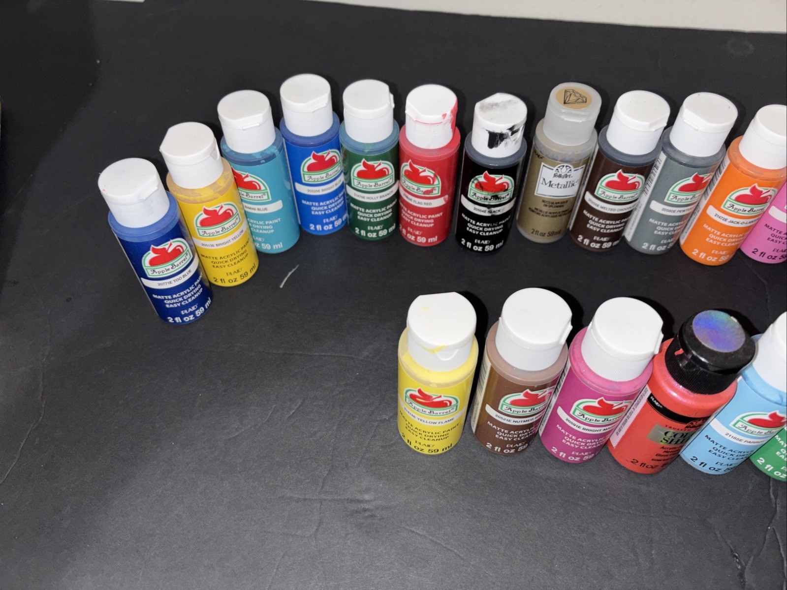 Apple Barrel Matte Acrylic Paint And Folk Art Glow In The Dark Acrylic Paint #25