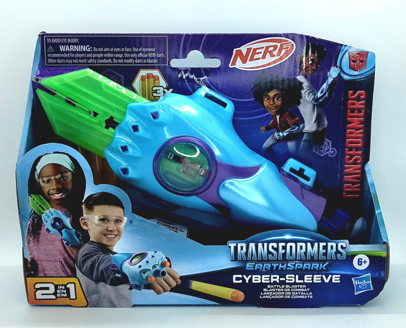 Nerf Transformers Earthspark Cyber-Sleeve Battle Blaster -New In Box