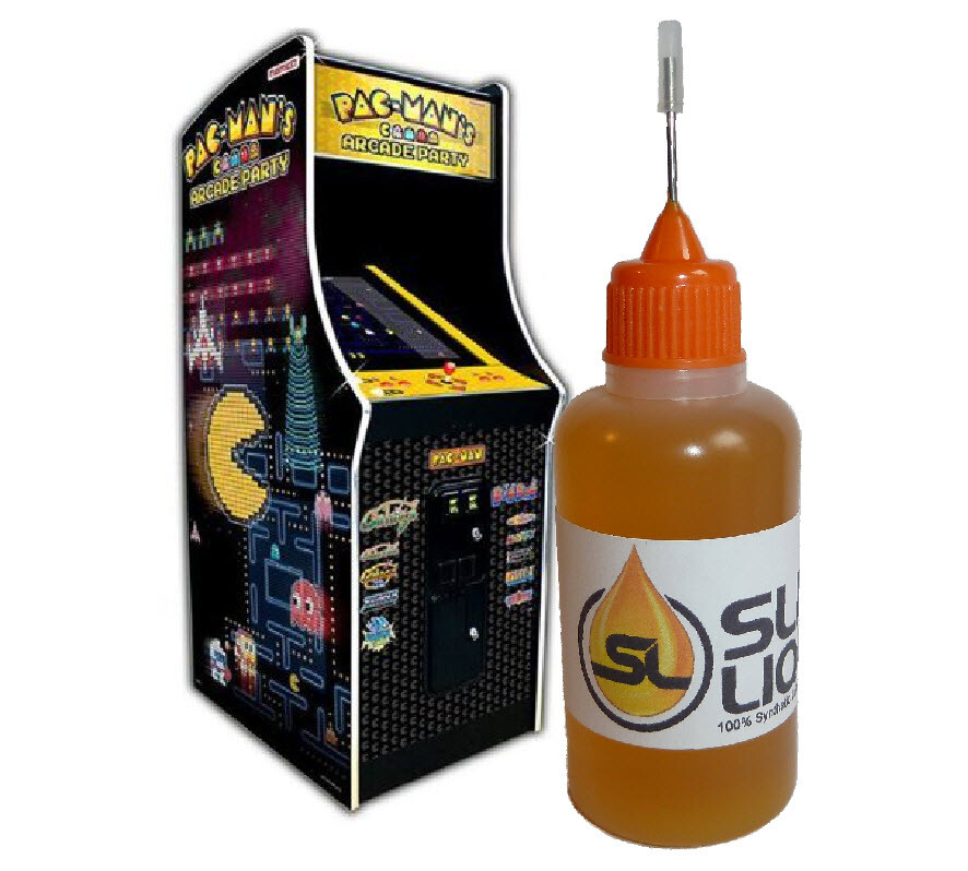 Slick Liquid Lube Bearings BEST Lubricant 100% Synthetic Oil for Coin-op Arcades