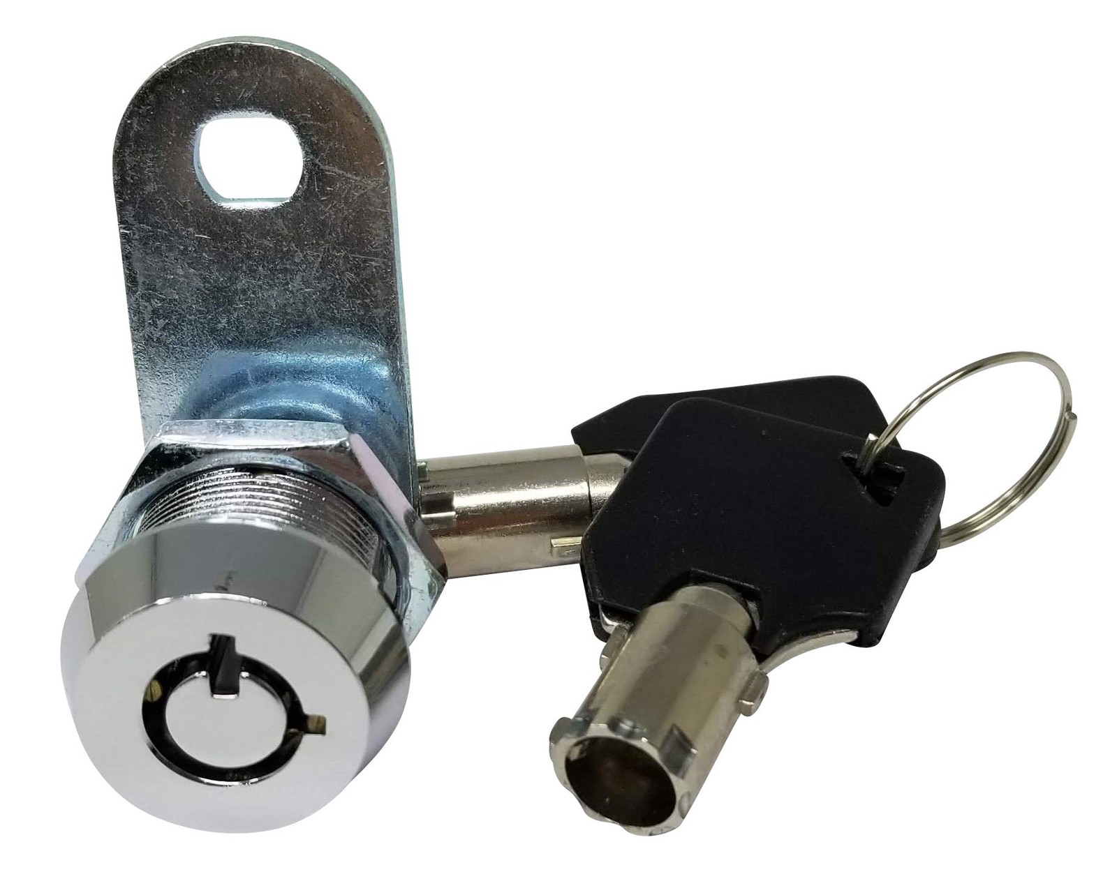 Admiral Locks Tubular Cam Lock, Keyed Alike 5/8" 90°, Chrome Pack of 1