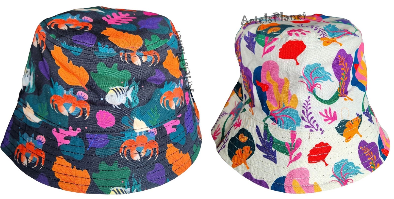 Disney Parks Ariel The Little Mermaid Reversible Bucket Sun Hat - Adult