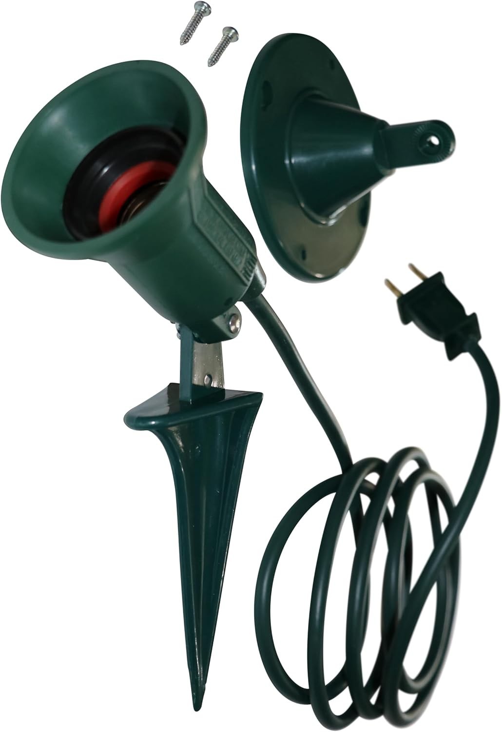 6 Ft Outdoor Spotlight for Christmas Decorations - Lawn Flood Light Fixture