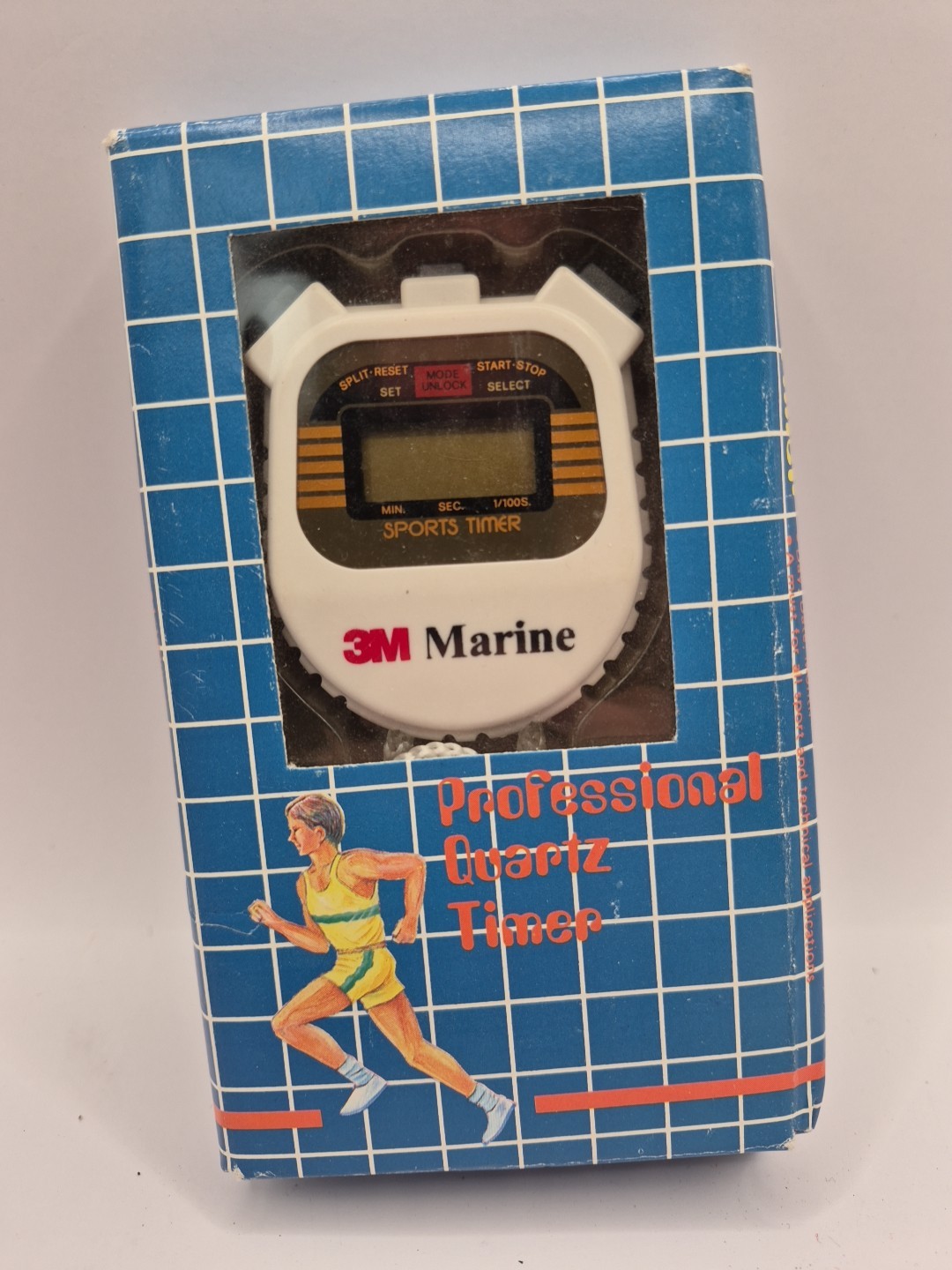 Vintage Professional Quartz Stopwatch Sports Timer 3M Marine Untested