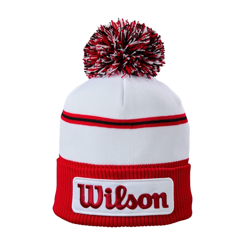 NEW Wilson Golf Tour Beanie 2025 Hat Cap - White / Red