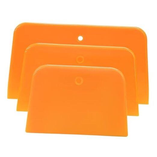 Body Filler Spreaders, 4" 5" 6" Reusable Squeegee Flexible Car Body 3 PCS