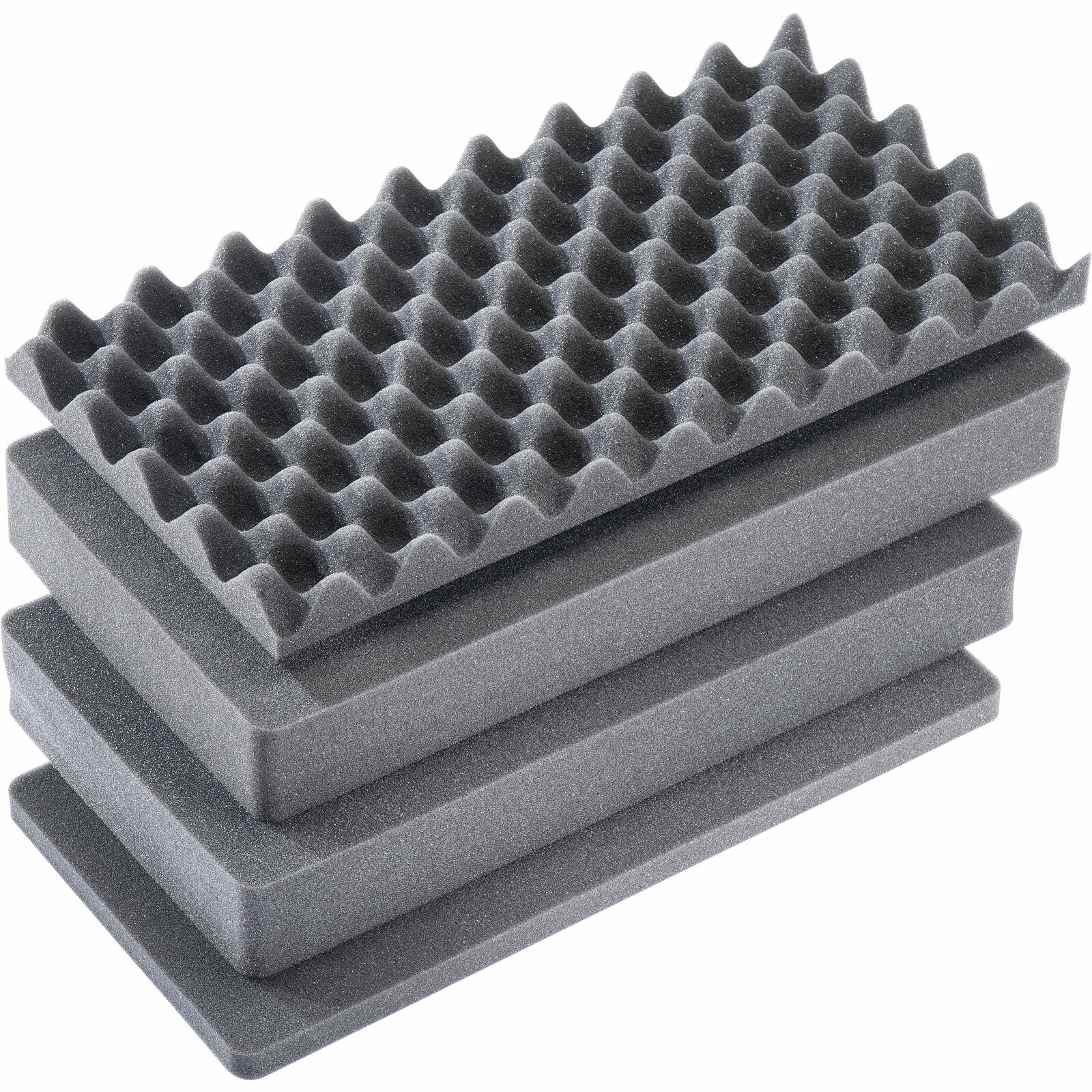 Replacement foam set for the Pelican 1535 case.  4 piece pluck foam set.