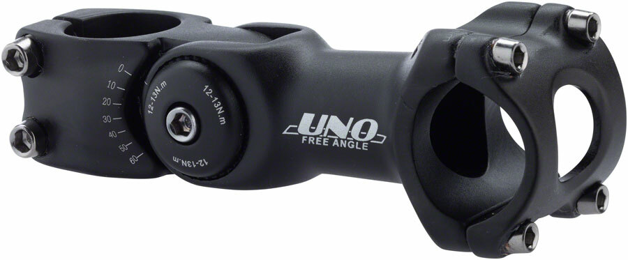 Kalloy 820 Stem - 110mm, 31.8 Clamp, Adjustable, 1 1/8", Aluminum, Black