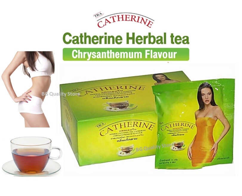 CATHERINE Herbal Infusion Tea 32 sachets  Detox Weight Control Slimming Diet