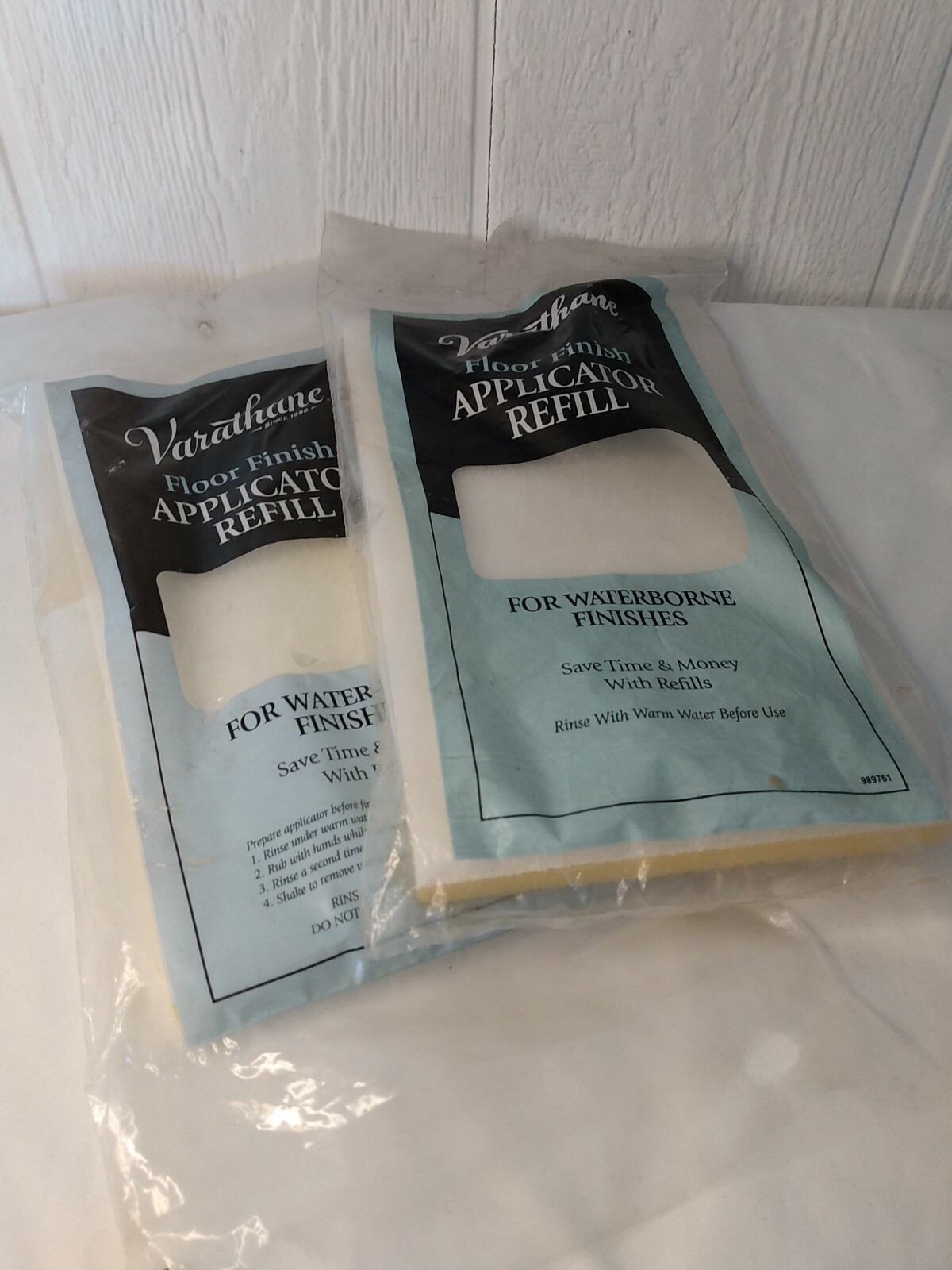 2 Varathane Rust-Oleum 10" Waterborne Finish Applicator Refill Damaged Package