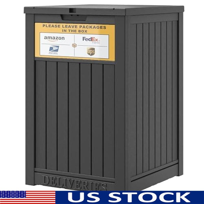 Delivery Box for Porch with Lockable Storage Sign 48 Gallon Package Delivery Box