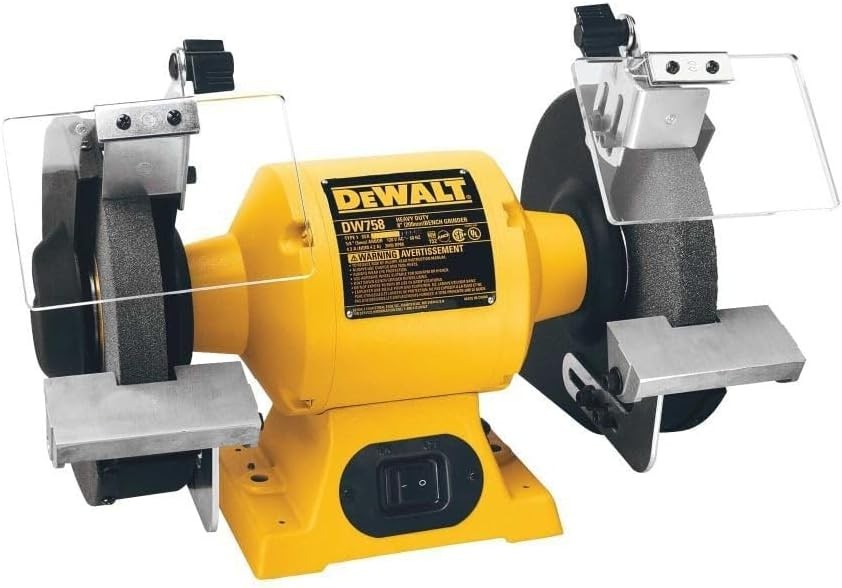 New DEWALT DW758 8-Inch Bench Grinder, 3/4 HP, 3600 RPM Cast Iron Industrial