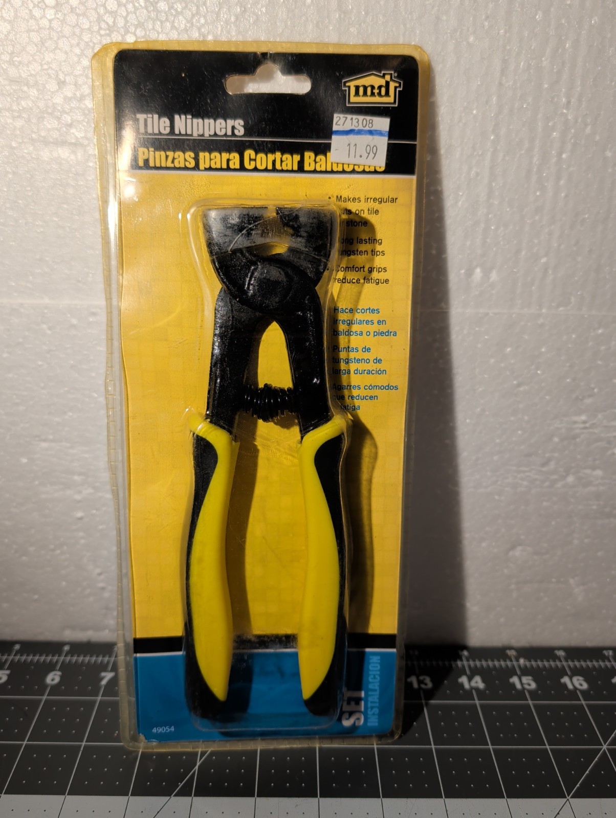 M-D Building MD Standard Compound Stone Tile Nippers Pliers Cutters Model 49054