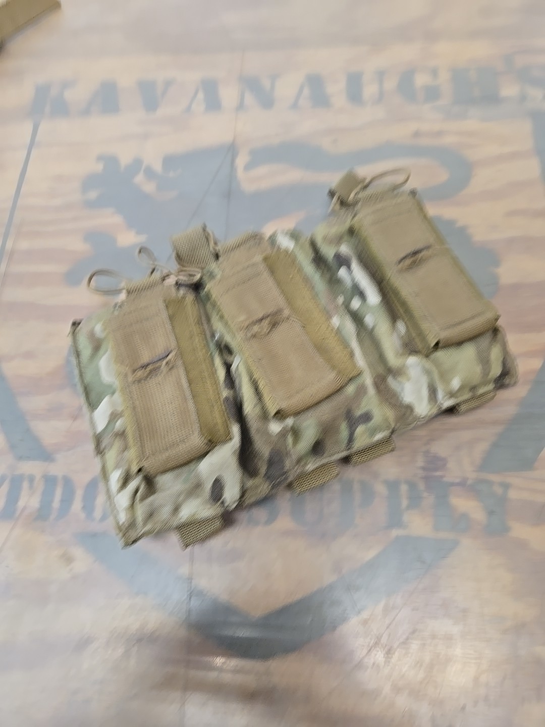 Tag Tactical Assault Gear Triple Kangaroo Mag Pouch Mullticam