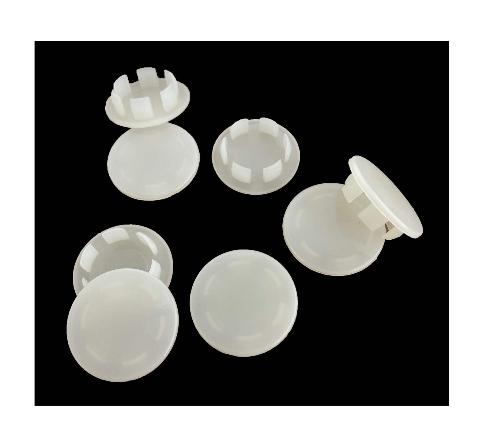 8 Pack Plastic 3/4" Hole Plugs - Off White HPW-750