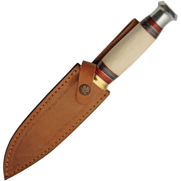 Rite Edge Silver Stream Fixed Blade Knife 6.5" Stainless Blade Aluminum Handle