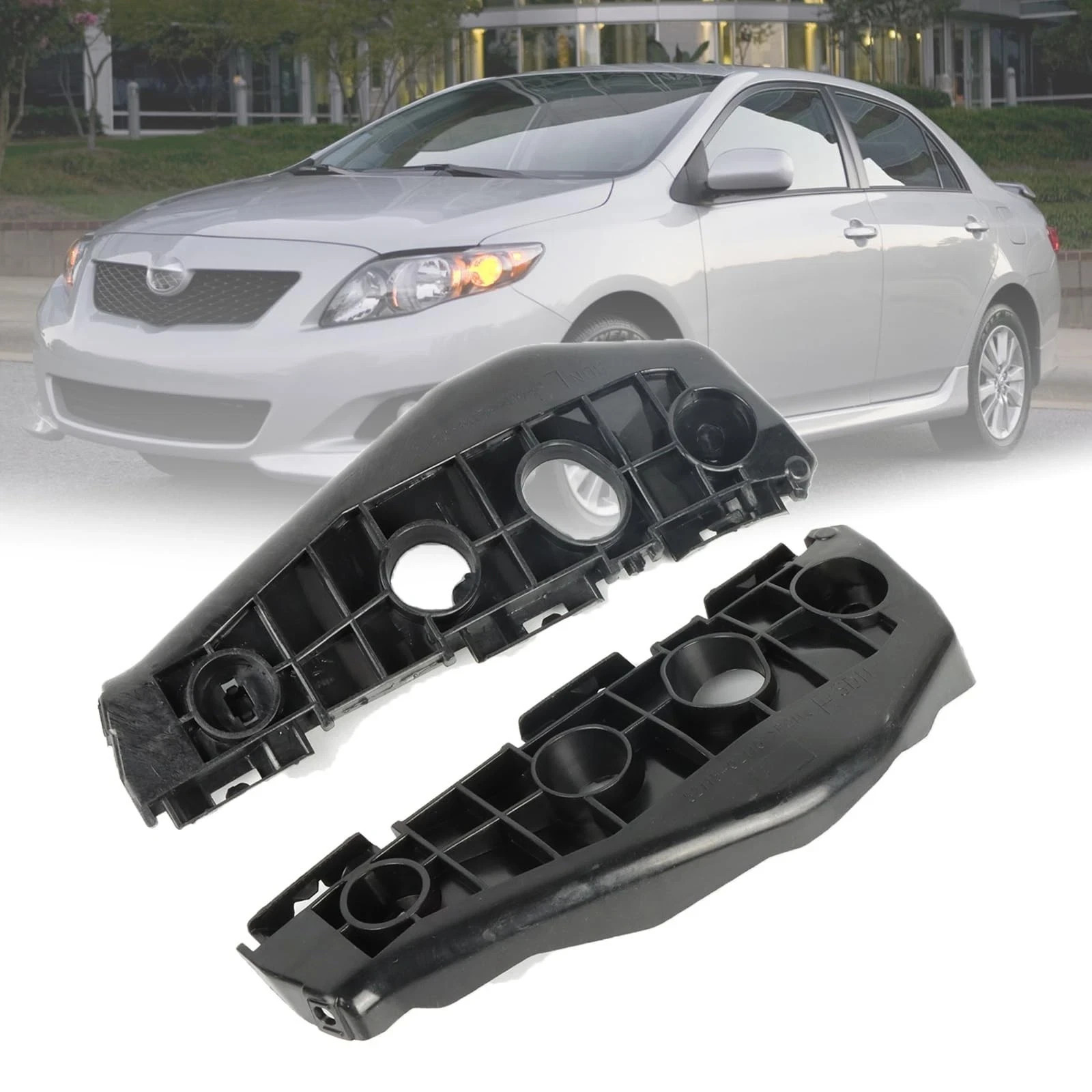 Front Bumper Bracket Set for Toyota Corolla 2009-2010 Left Driver and Right P...
