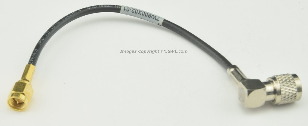 Huber Suhner 6" 1/2ft 15cm MINI-Uhf Male to SMA Male RF Coaxial Jumper