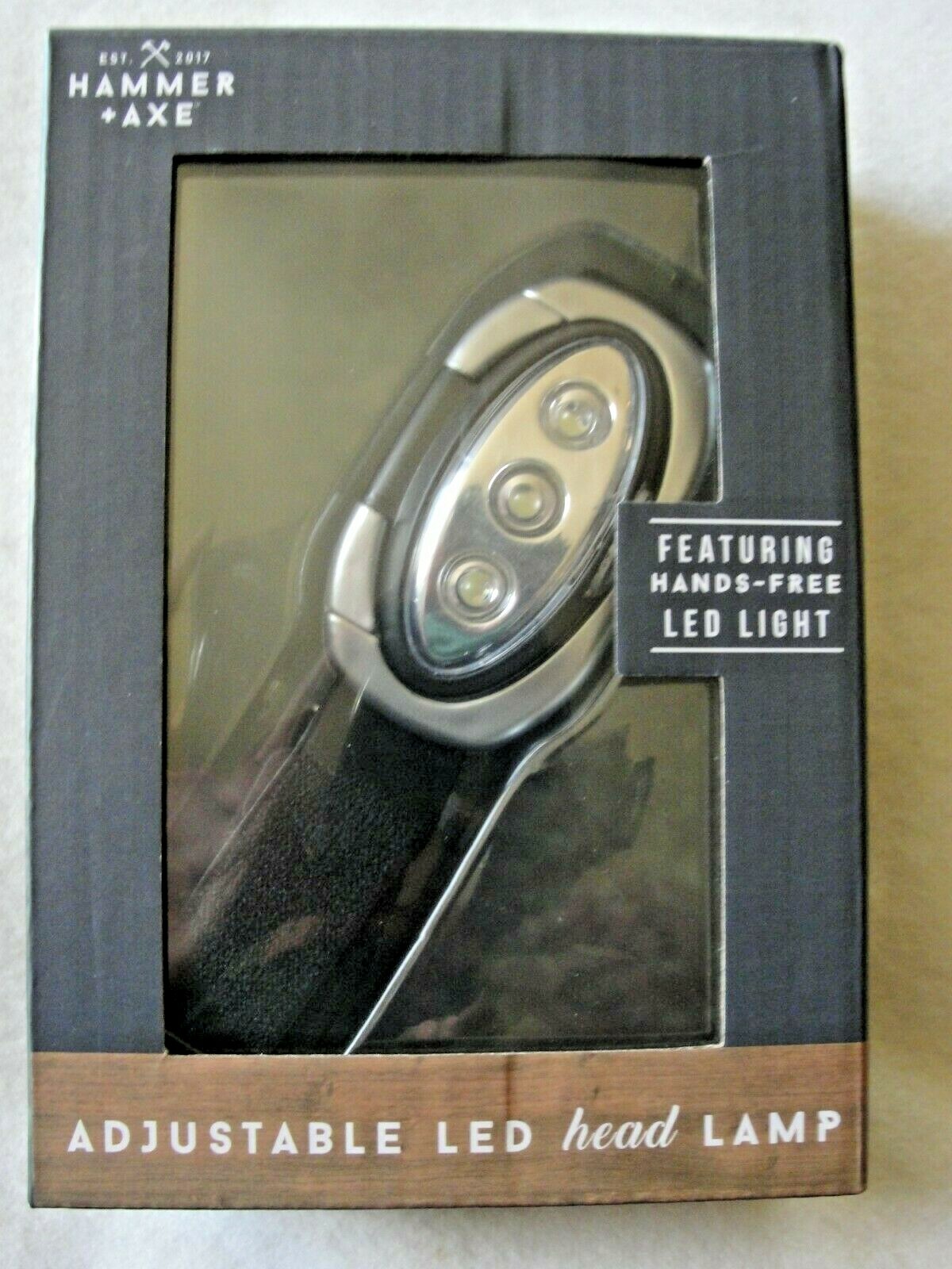 Hammer + Axe Adjustable LED Head Lamp - New in Box