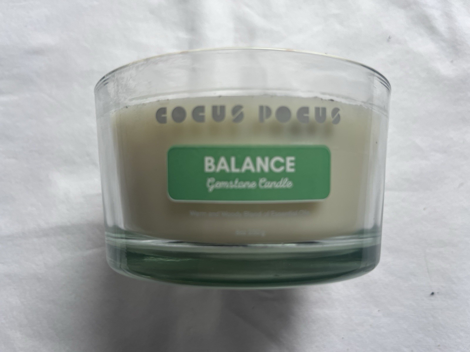 Cocus Pocus BALANCE Candle With Gemstones NO BOX NEW
