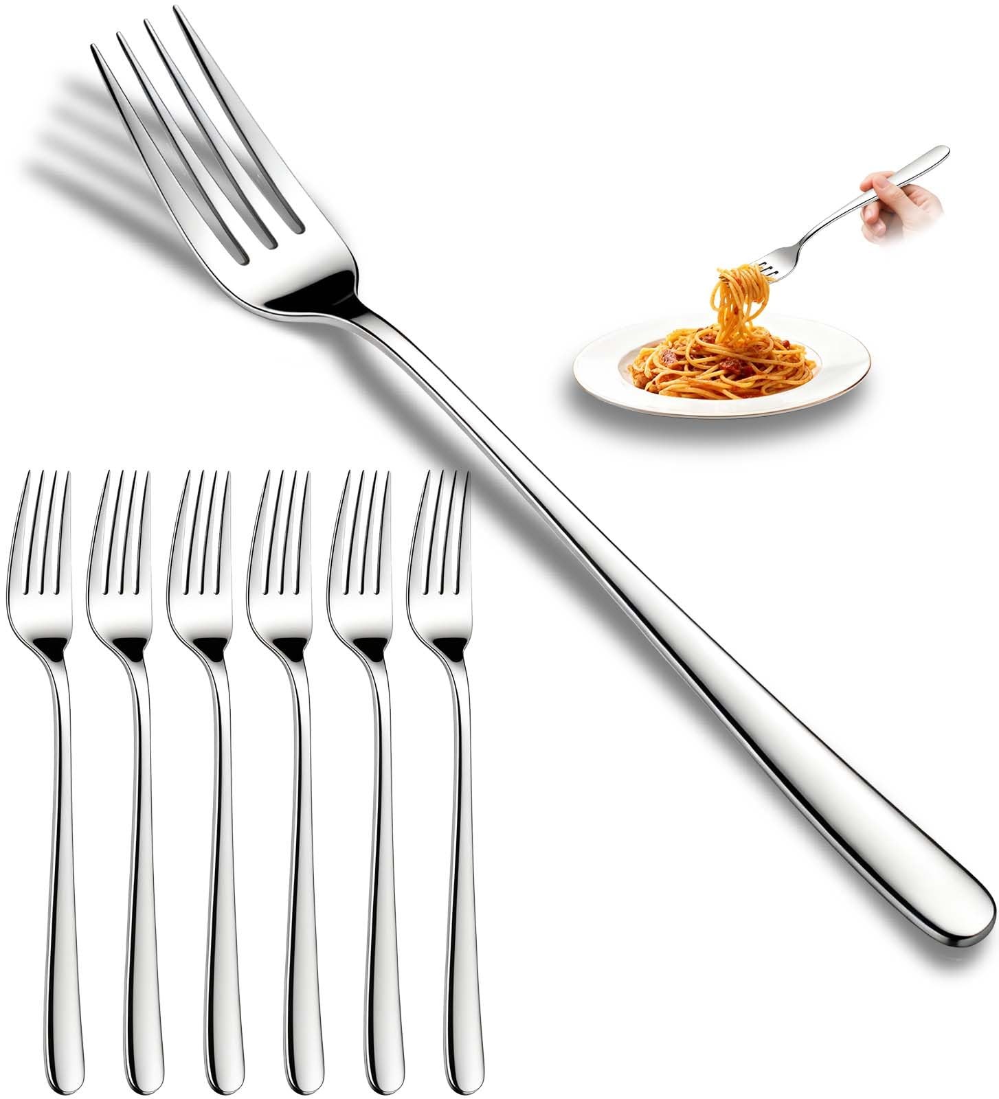 Flying Leaves Dinner Forks, Premium 18/10 Stainless Steel Silverware Forks, 6...