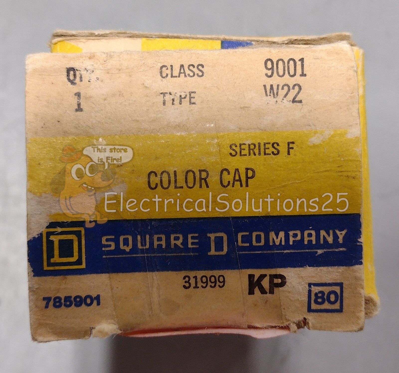 New Square D 9001W22 White Mushroom Head Cap Free Shipping