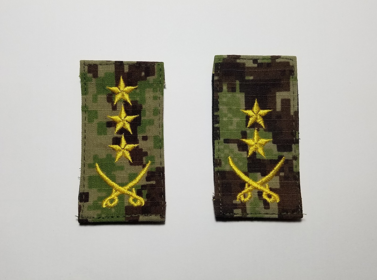 Lot of 2 Rare Afghan National Army ANA rank patches insignia SEAL CAG MARSOC ODA