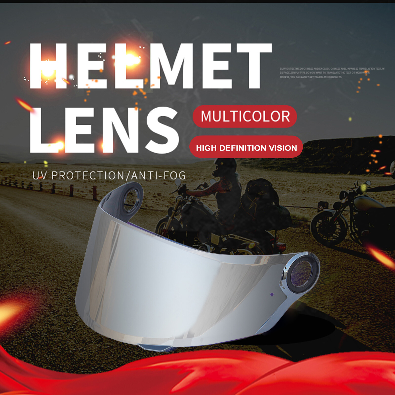 Motorcycle - -Scratch Wind Lens Visor Replacement Y3J0