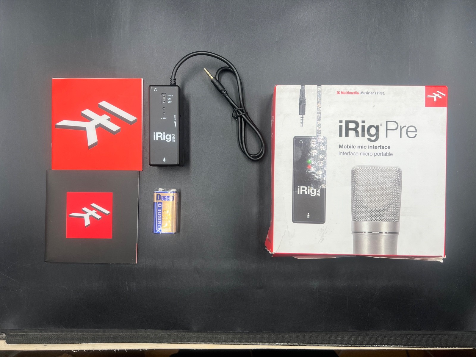 IK Multimedia iRig Pre Microphone Interface (For iPhone, iPod Touch, iPad)
