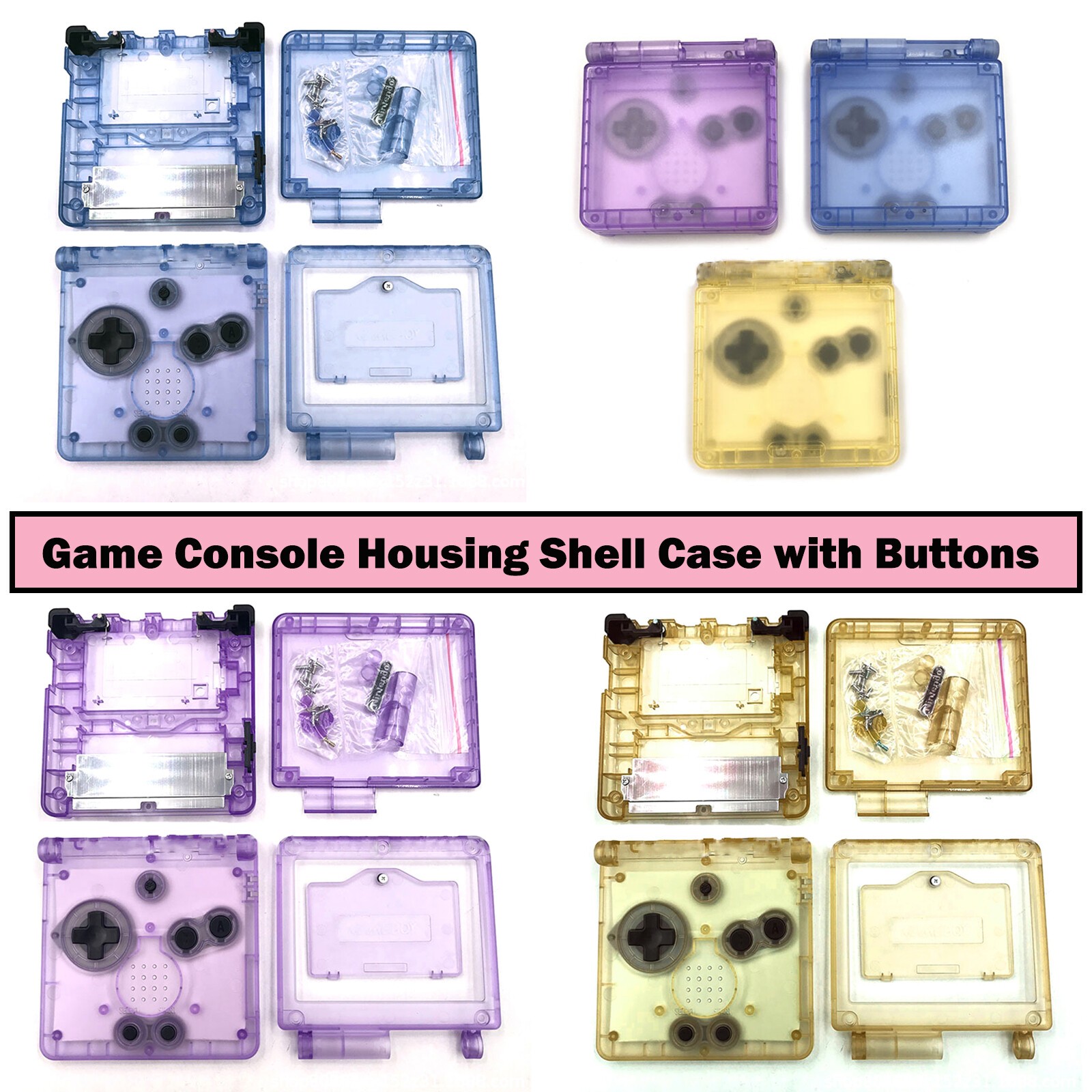 For GBA Game Boy SP Advance Game Console Housing Shell Case Buttons Replacement