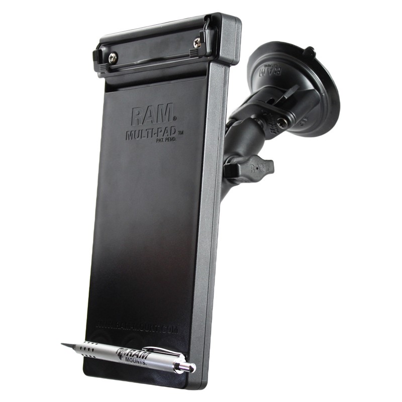 RAM Twist-Lock Suction Mount with Multi-Pad Universal Notepad Holder
