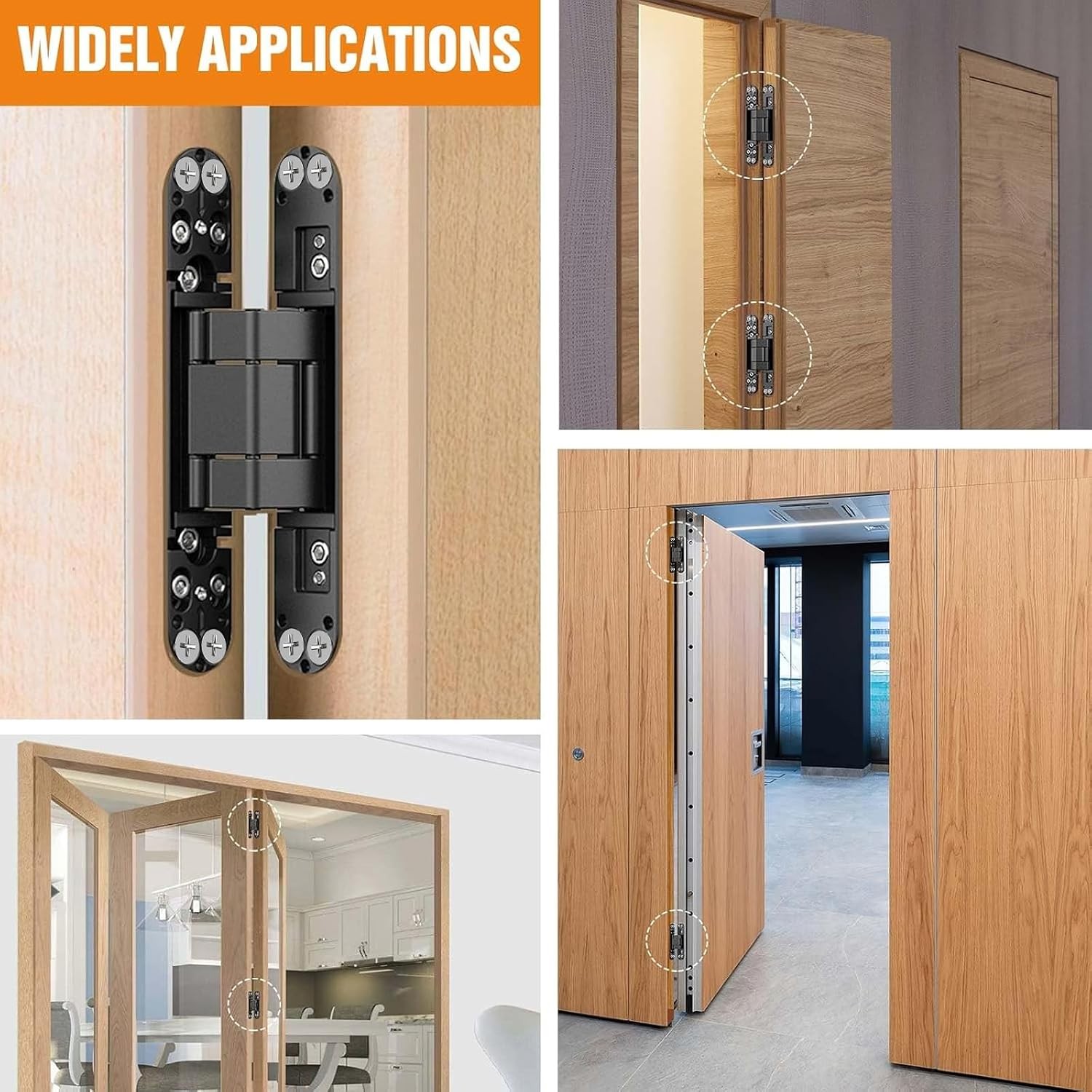 6" Hidden Door Hinge/Concealed Hinges,Invisible Hinges | Invisible Door Silent