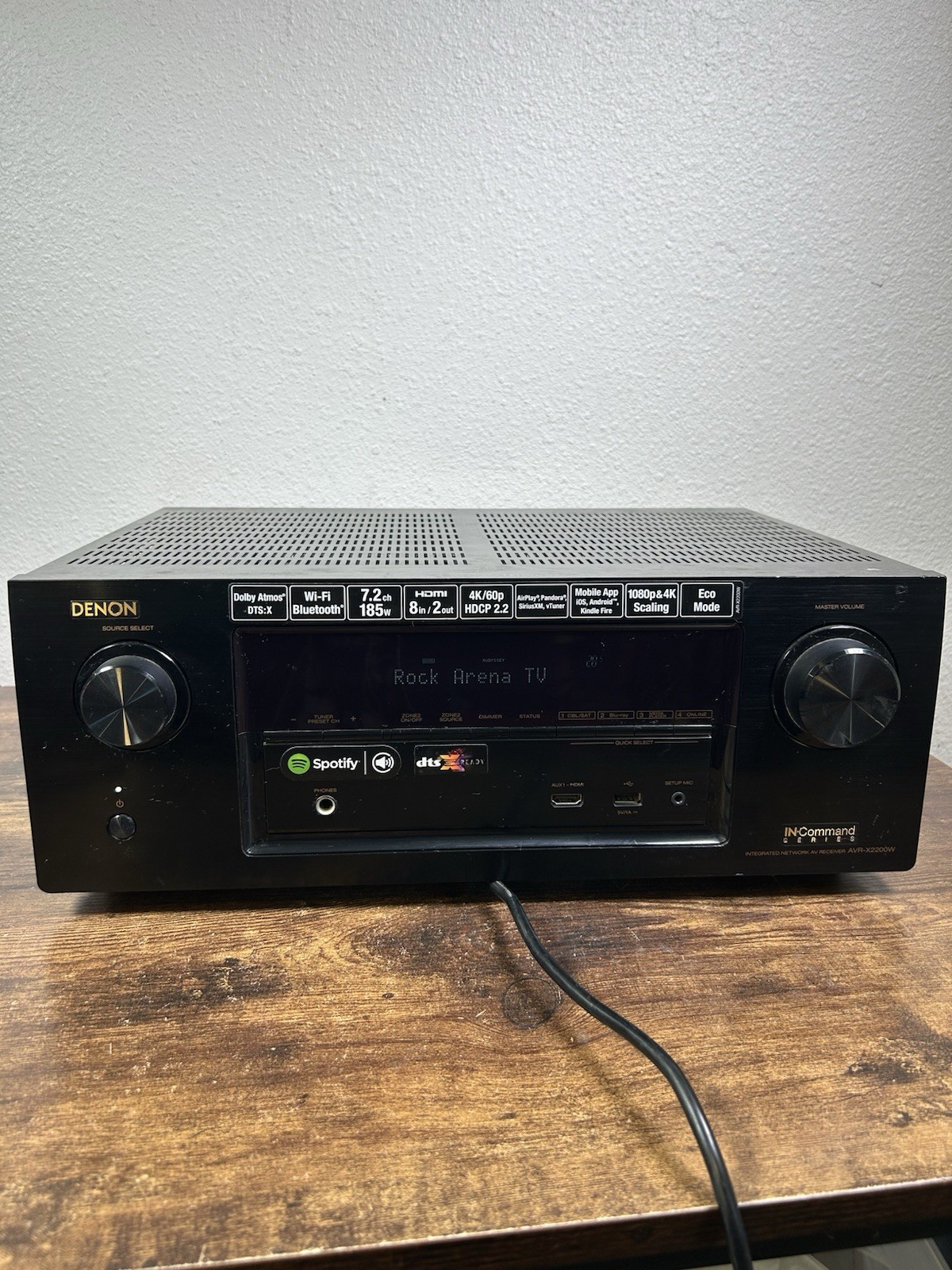 PARTS REPAIR- Denon AVR-X2200W 7.2Channel Full 4K Ultra HD Receiver  - No Remote