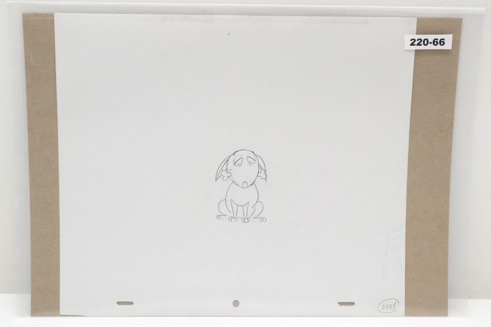 Family Dog Hand Drawn Animation Production Drawing Sketch Art (220-66)