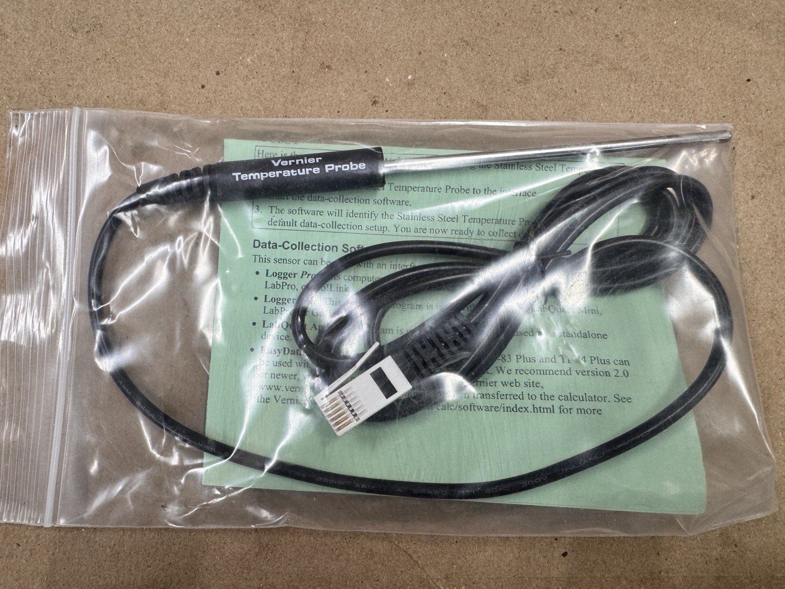 Vernier Stainless Steel Temperature Probe TMP-BTA