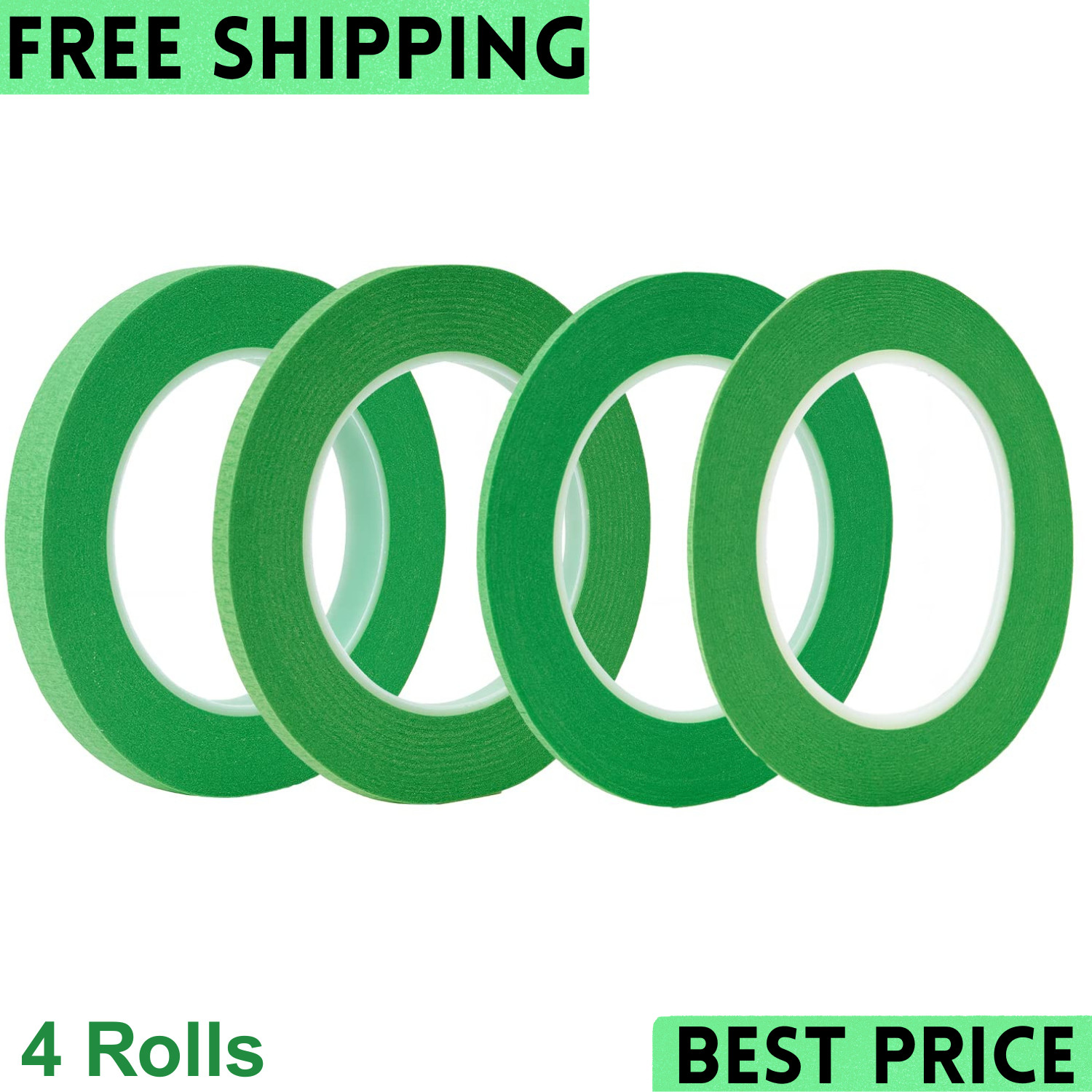 Fine Line Masking Tape DIY Automotive Masking Tape DIY Car Auto Paint 4 Roll...
