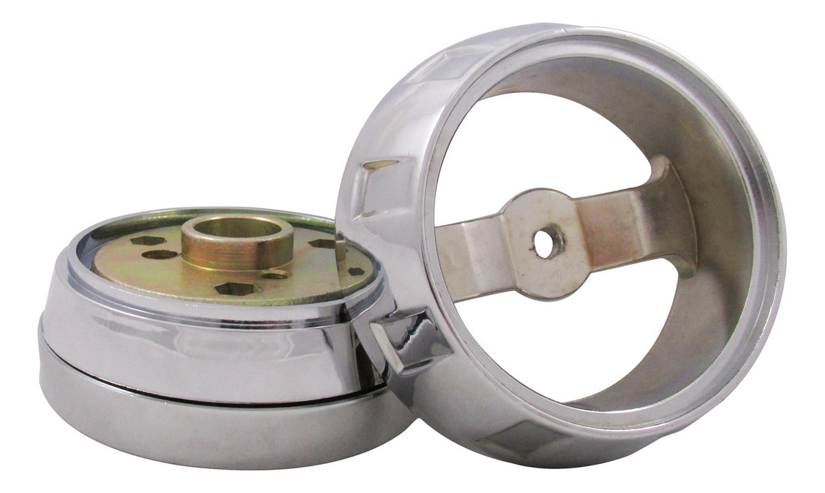 Kenworth/Mack/Peterbilt/Volvo/Weste​rn Star Steering Wheel Hub Kit 3 Hole Chrome