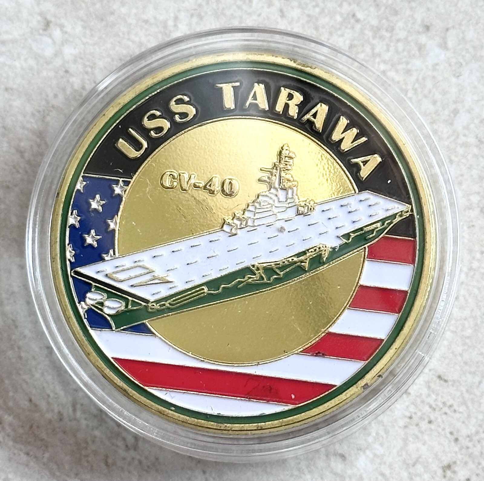 US NAVY - USS TARAWA / CV-40 Challenge Coin