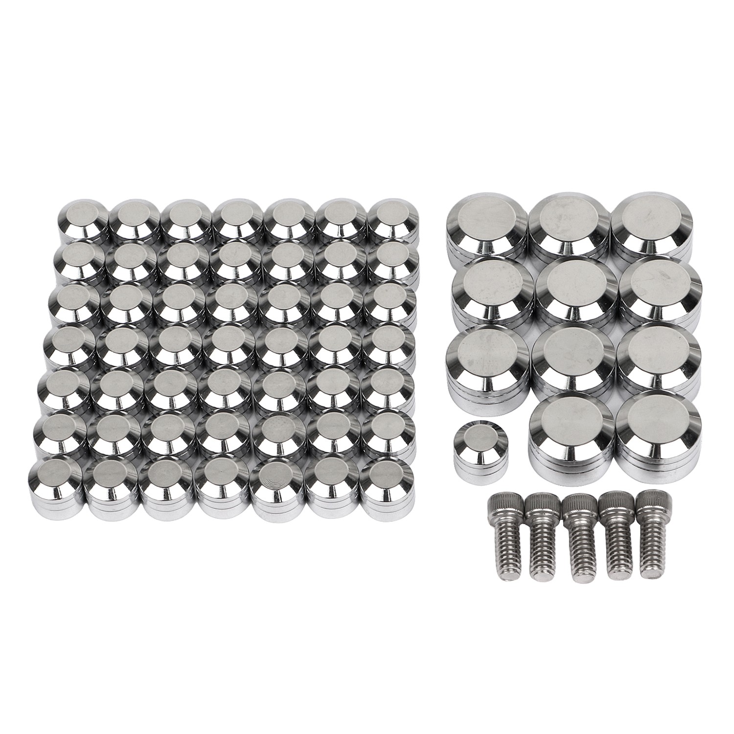 Chrome CNC Engine Topper Bolt Covers For Harley Blackline Softail Springer FXS