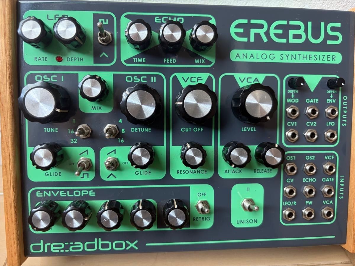 Dreadbox Erebus V2 Original Semi-Modular Analog Synth Wood Sides from Japan