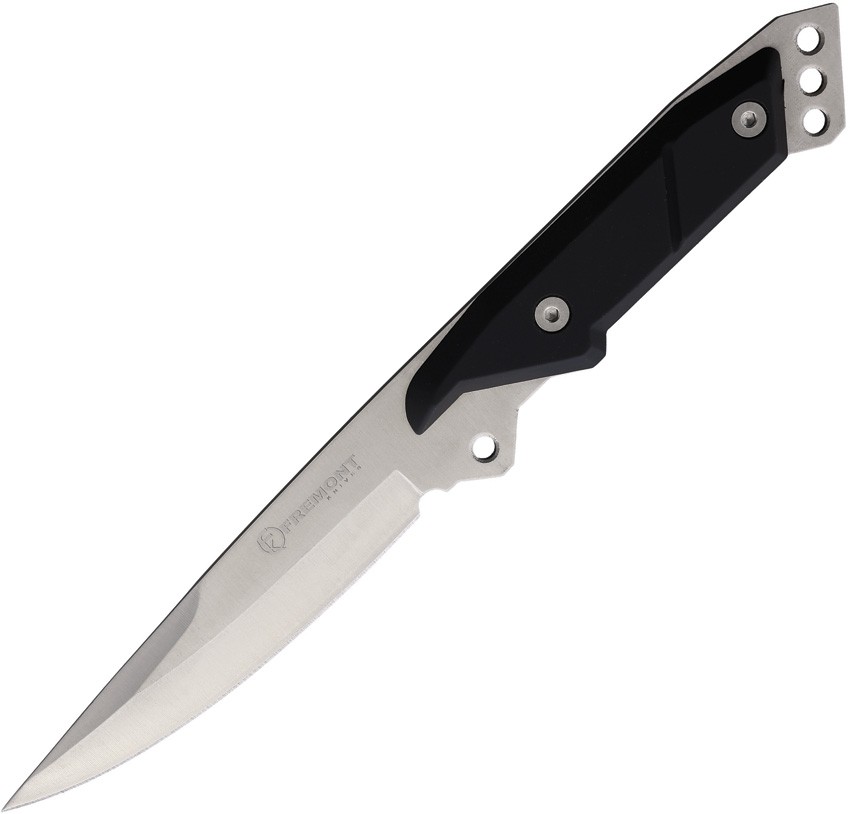 Fremont Fontenelle Black ABS 3Cr13 Stainless Fixed Blade Knife w/ Sheath 00402