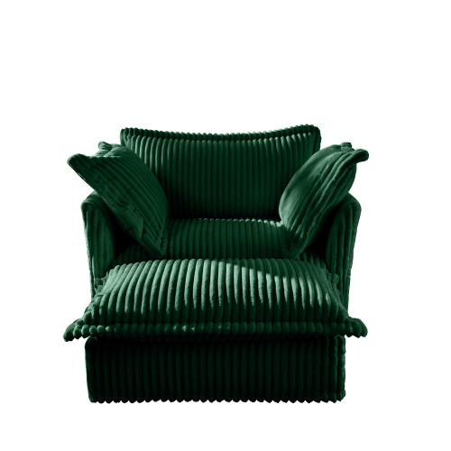 Deep Seat Armchair for Living Room Armchair Sets with Large Soft Pillow Set of 2