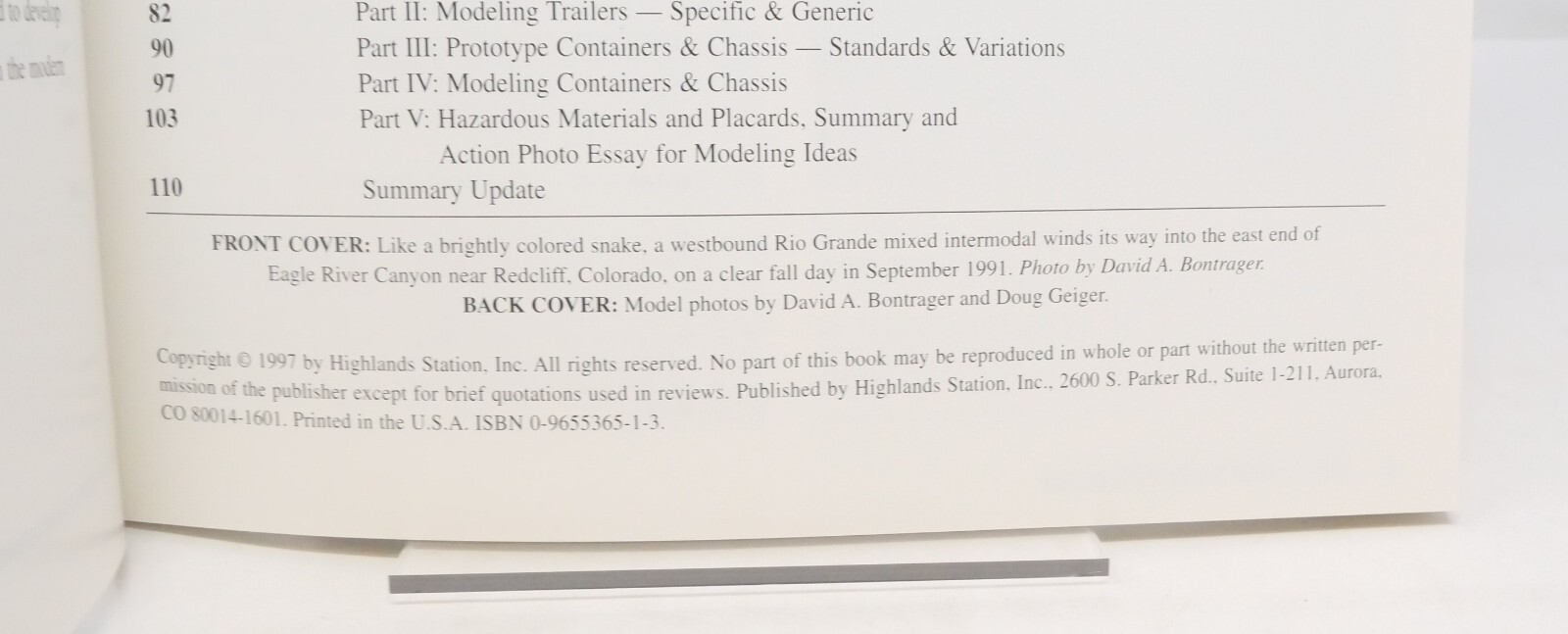 Intermodal Modeler's Guide Volume 1, Prototype Information & Modeling Projects
