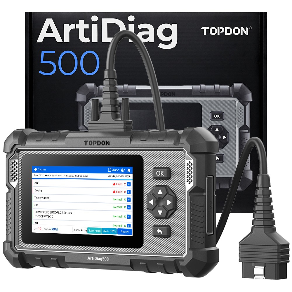 TOPDON AD500 OBD2 Scanner Engine ABS SRS Transmission Diagnostic Tool for Car