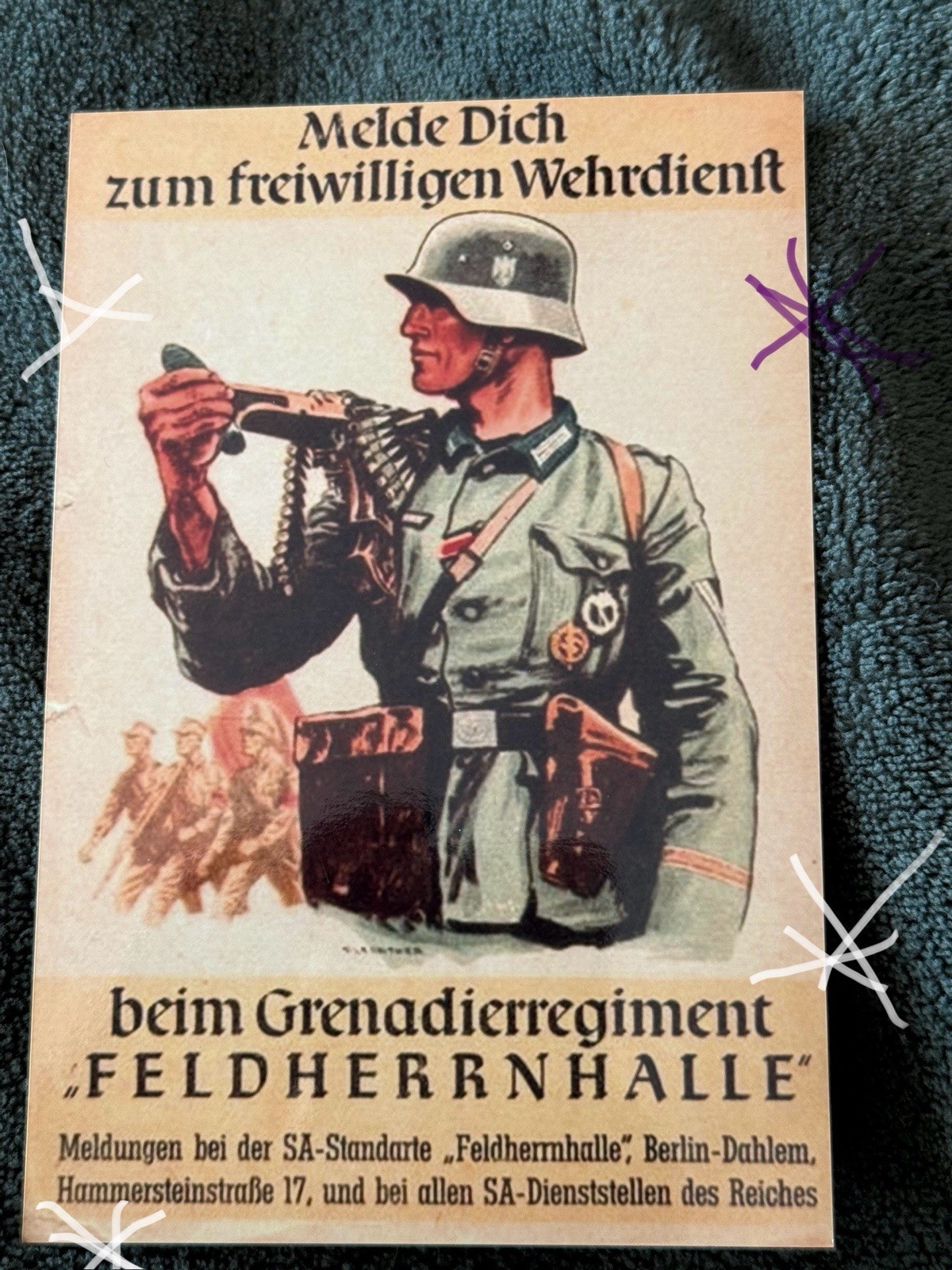 4x6 inch WW2 photo repro German Poster Bolt Action Flames of War C2