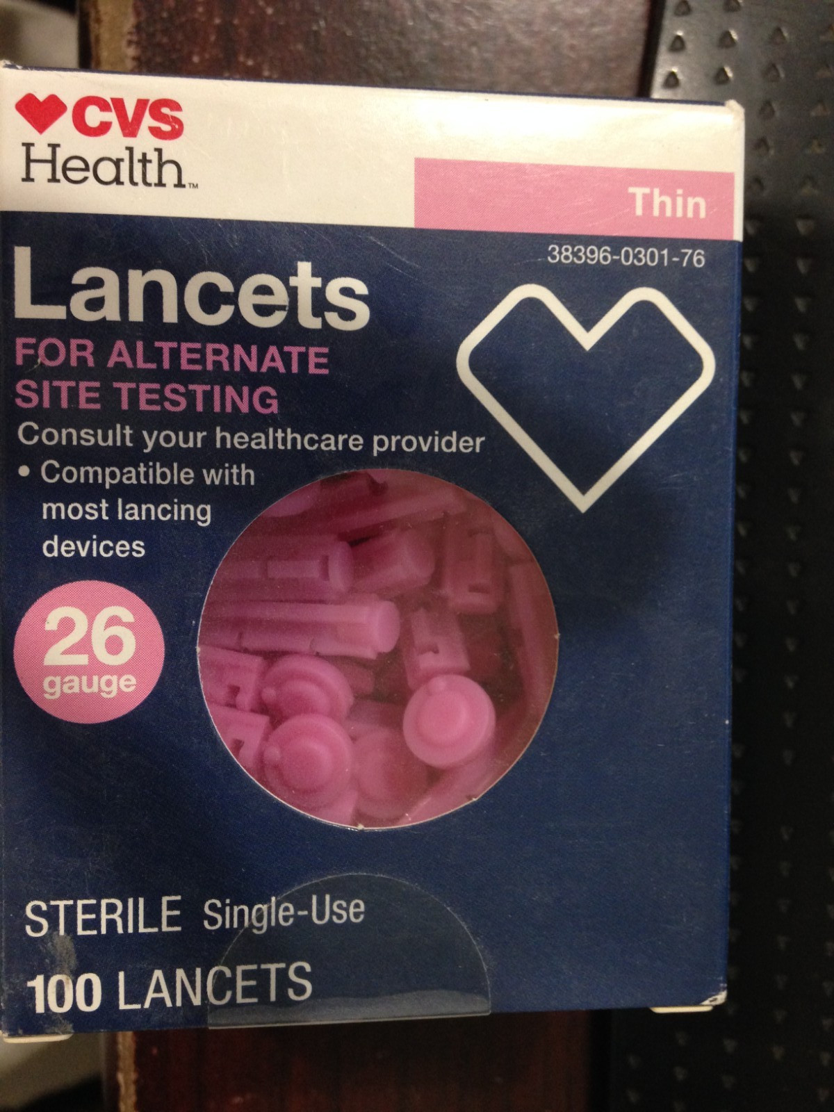CVS Health Lancets For Micro-Blood Sampling  Thin Sterile 100Lancets