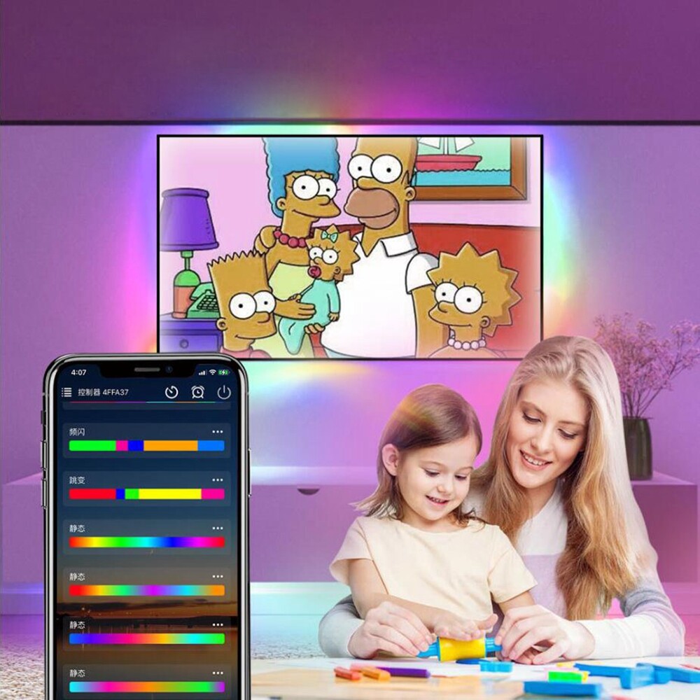 WS2812 SK6812 WS2811 LED Pixels Controller APP Bluetooth Music With Mic USB DC