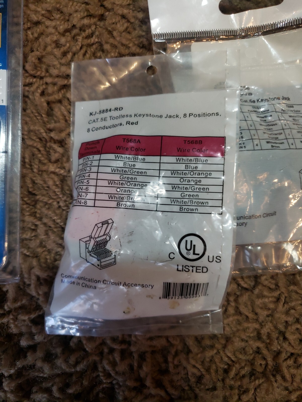 Leviton Cat Jack Lot 5e Ideal Connectors Blank Inserts